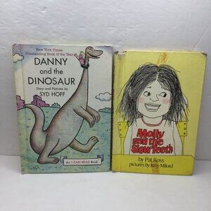 Vintage Lot 2 Kid Books Molly And The Slow Teeth Danny And The Dinosaur Syd Hoff